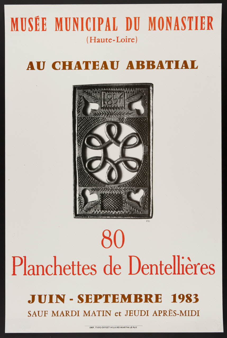 estampe 80  Planchettes de Dentellières 1985.51.123 Photo