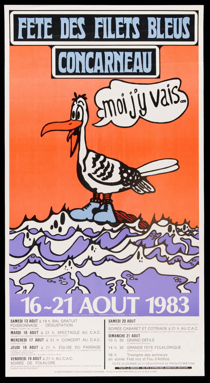 estampe FETE DES FILETS BLEUS  CONCARNEAU 1985.51.131 Photo