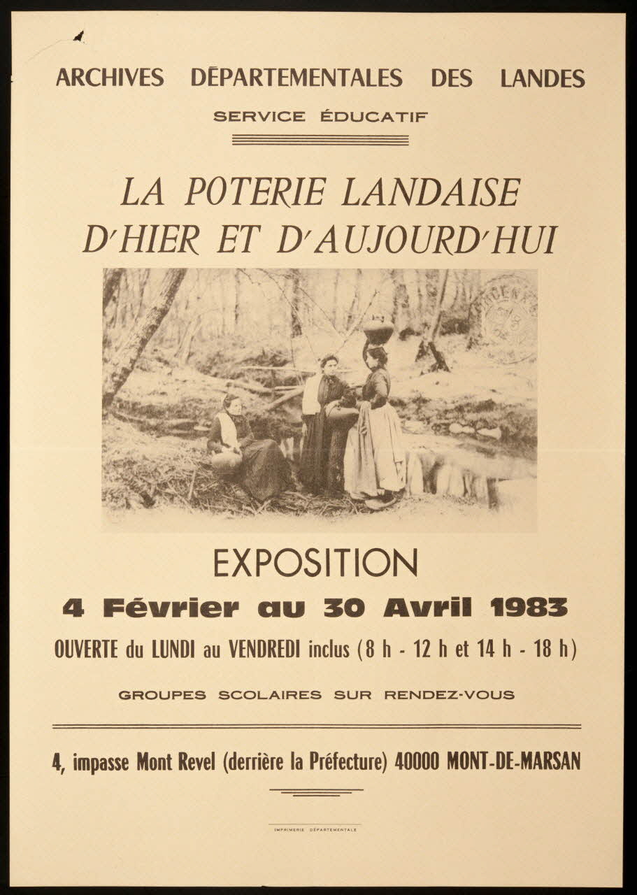 estampe LA POTERIE LANDAISE D'HIER ET D'AUJOURD'HUI 1983 1985.51.136 Photo