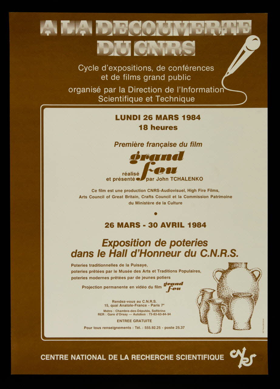 estampe A LA DECOUVERTE  DU CNRS 1985.51.152 Photo