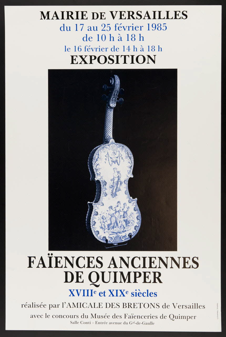 estampe FAIENCES ANCIENNES  DE QUIMPER 1985.51.156 Photo