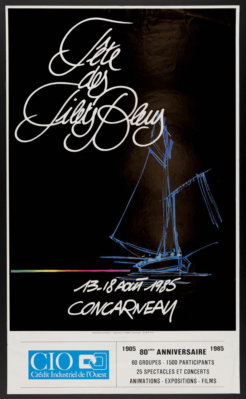 estampe Fête  des  Filets Bleus  13-15 AOUT 1985  CONCARNEAU 1985.51.158 Photo