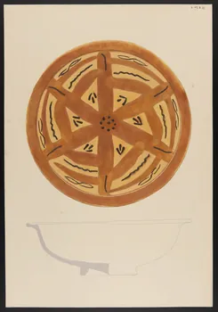 René Coz ; Pierre Henri Felden dessin Plat creux 1943 1985.51.16 Photo