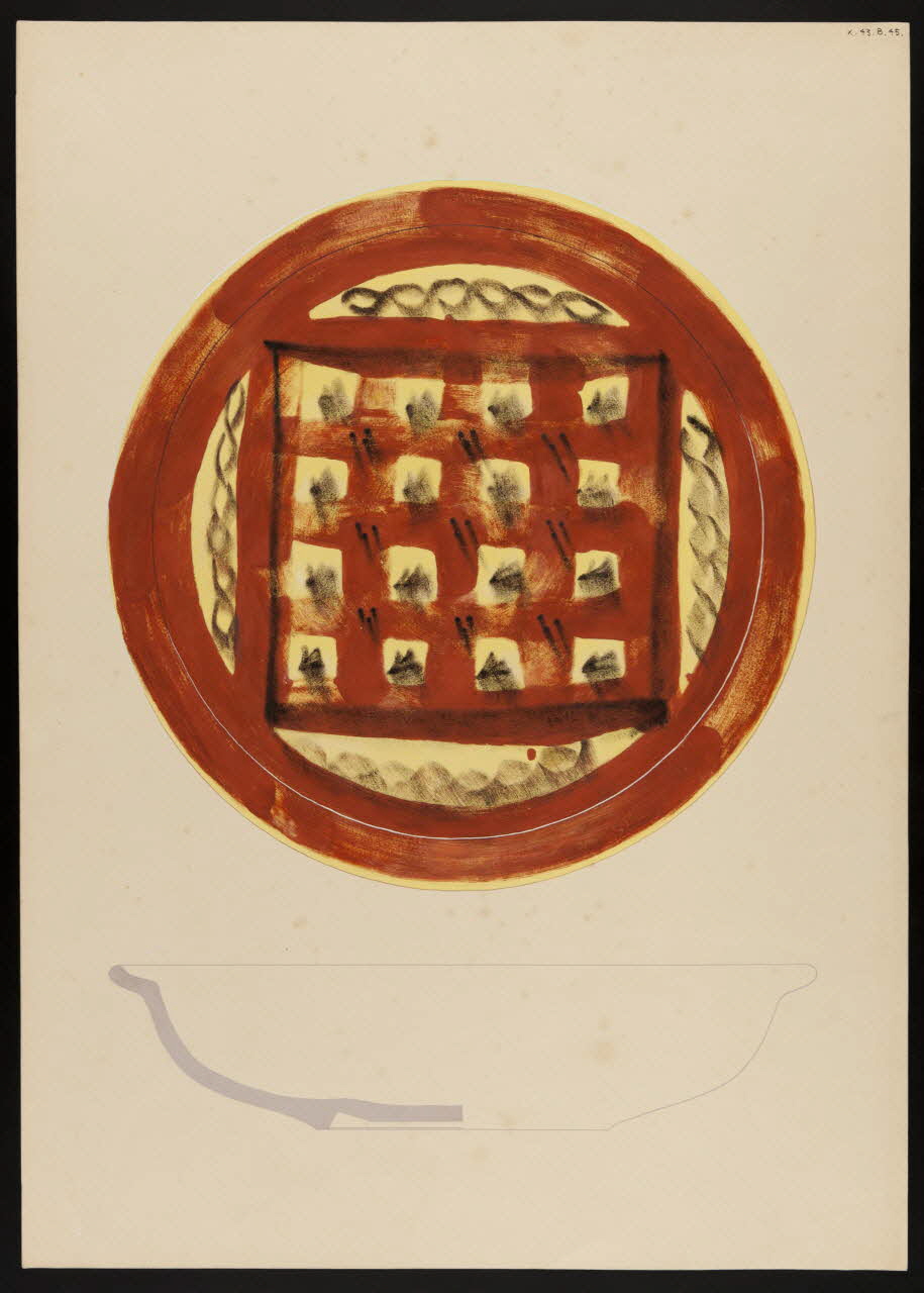 René Coz ; Pierre Henri Felden dessin Plat 1943 1985.51.18 Photo