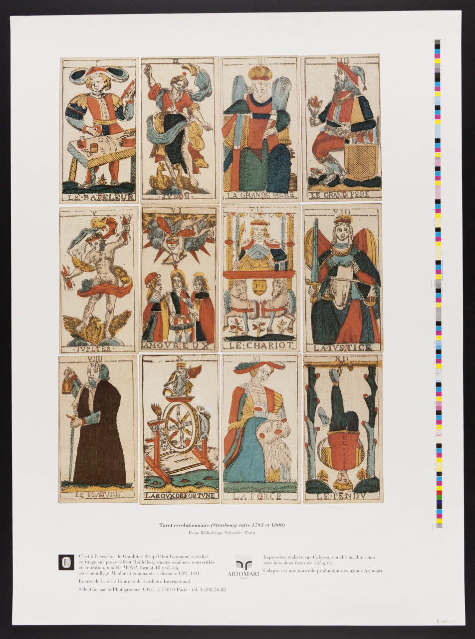 estampe Tarot révolutionnaire (Strasbourg entre 1793 et 1800) 1985.51.180 Photo
