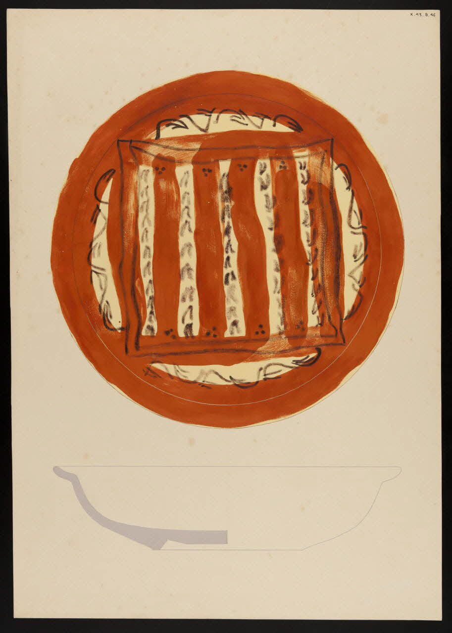 René Coz ; Pierre Henri Felden dessin Plat 1943 1985.51.19 Photo