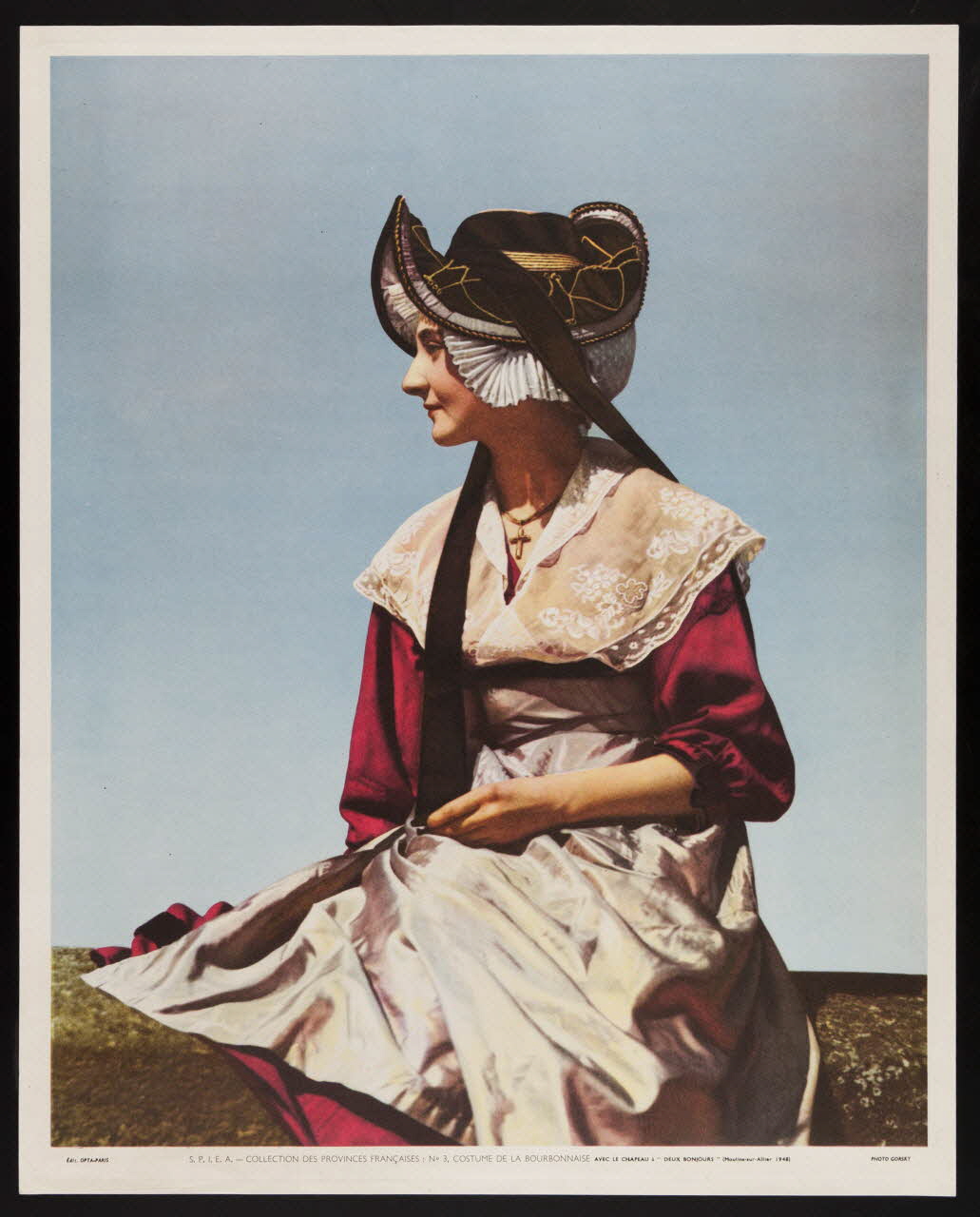 estampe COSTUME DE LA BOURBONNAISE 1985.51.195 Photo