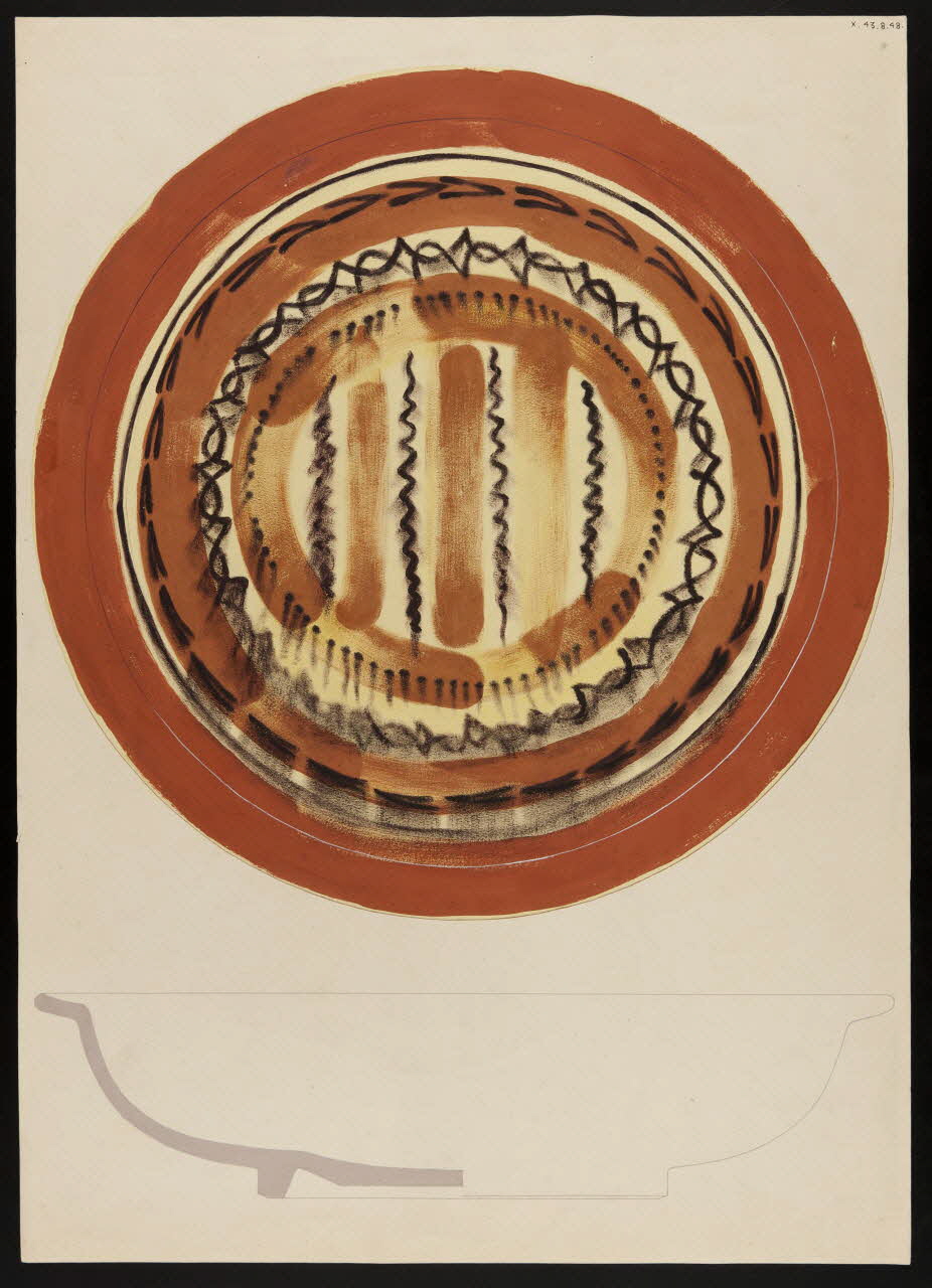 René Coz ; Pierre Henri Felden dessin Plat 1943 1985.51.20 Photo