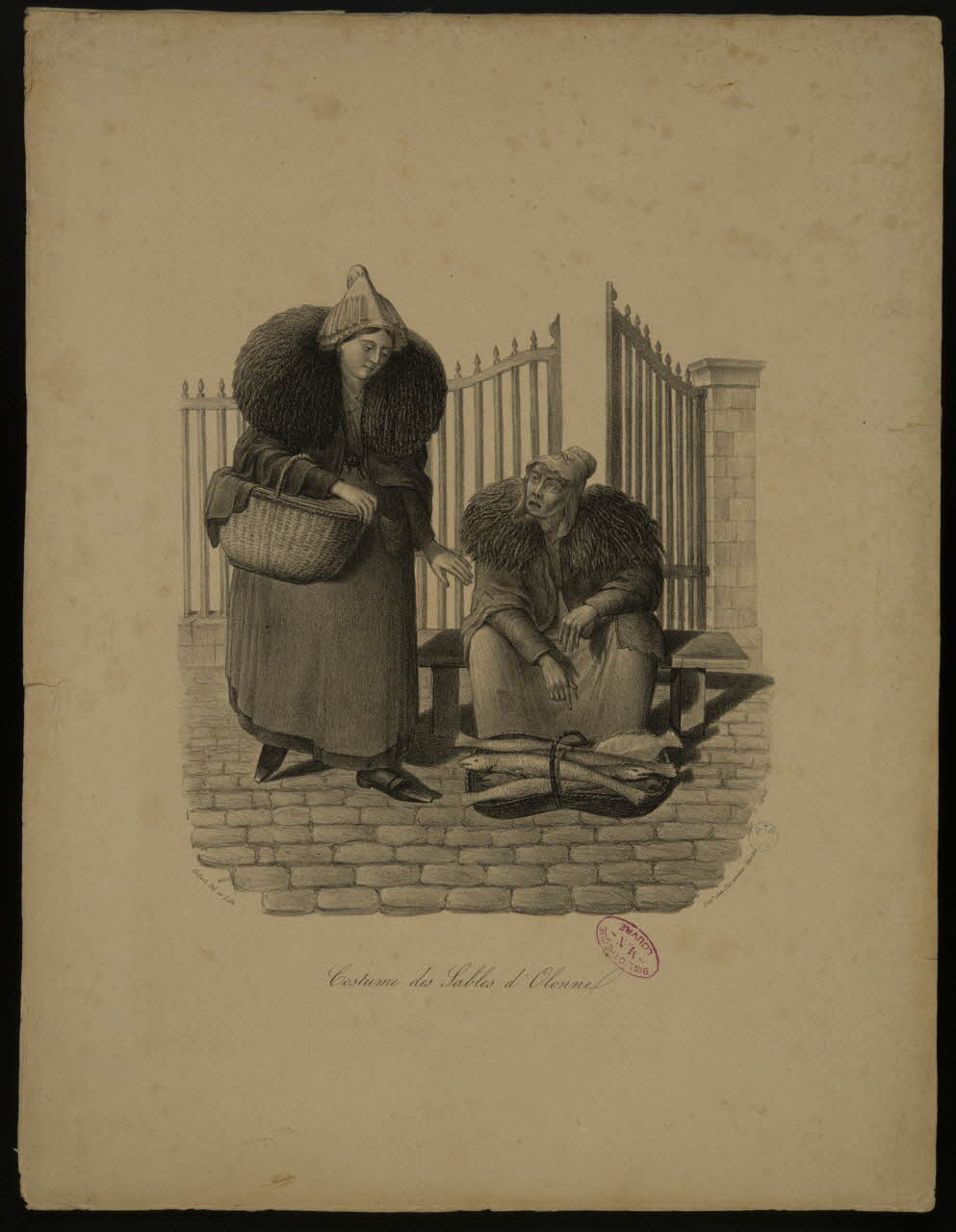 estampe Costume des Sables d'Olonne. 1985.51.207 Photo