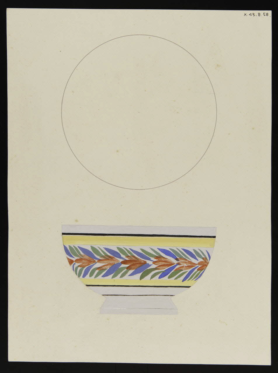 René Coz ; Pierre Henri Felden dessin Bol en faïence 1943 1985.51.21 Photo