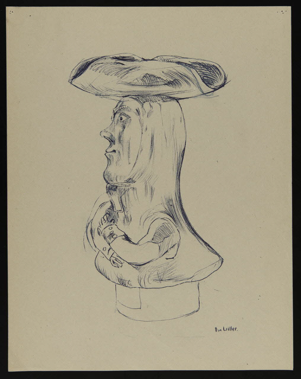 Dan Lailler dessin Pot à surprise (?) 1943 1985.51.221 Photo