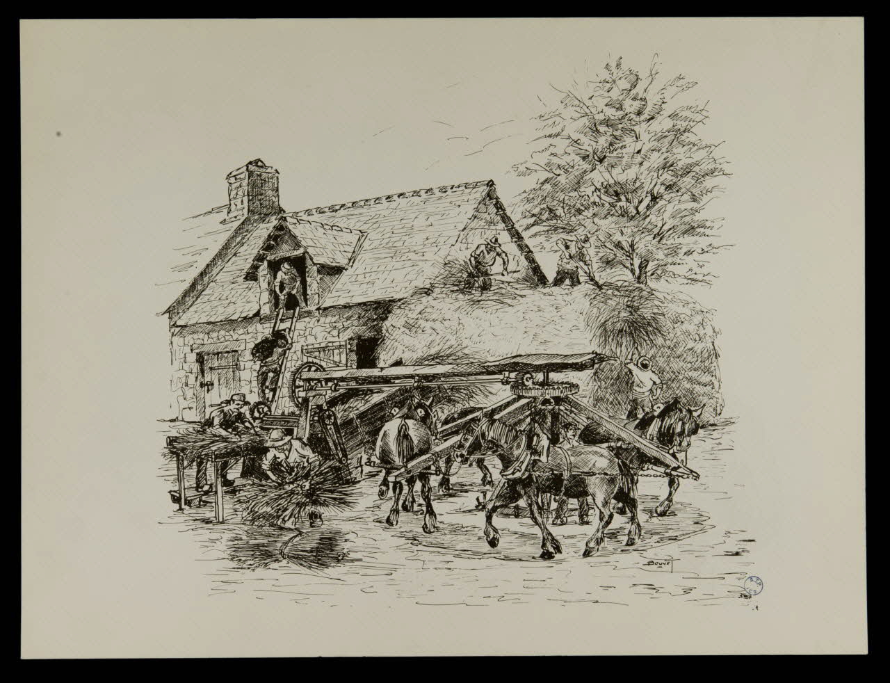 estampe Travaux de la ferme 1985.51.229 Photo