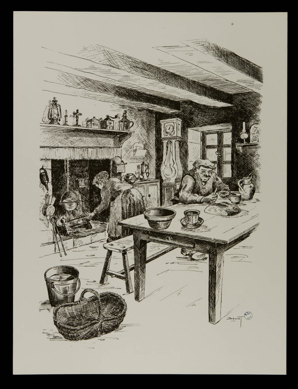 estampe Scène de vie quotidienne 1985.51.230 Photo