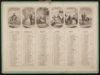 estampe Almanach de 1869 1985.51.237  Photo