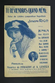 André Leneka ; Maurice De Féraudy ; Joseph Rico ; Léonce Junka ; H. Delormel chanson petit format 1911 1966.208.23 Photo Mucem