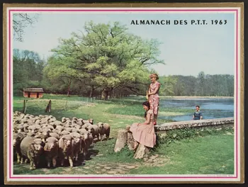 estampe ALMANACH DES P.T.T. 1963 1985.51.245  Photo