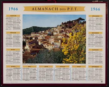 estampe 1966  ALMANACH DES P.T.T.  1966 1985.51.251 Photo