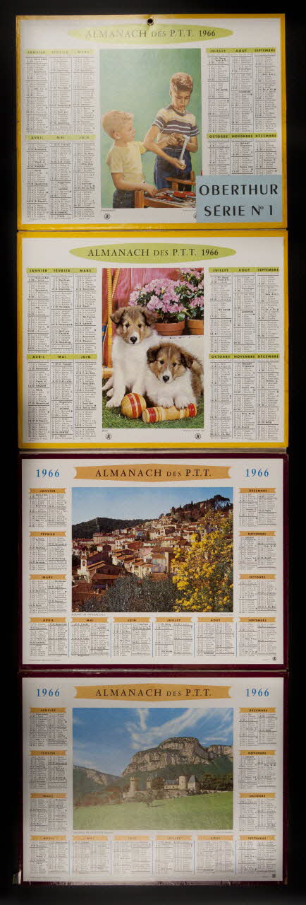 estampe 1966  ALMANACH DES P.T.T.  1966 1985.51.252 Photo