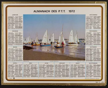 estampe ALMANACH DES P.T.T.  1972 1985.51.260 Photo