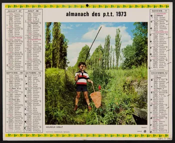 estampe almanach des p.t.t. 1973 1985.51.262 Photo