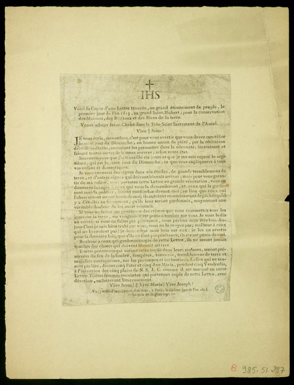 estampe IHS 1985.51.297 Photo