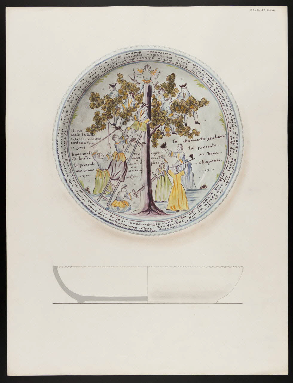 Alliot René ; Jean-Henri Gaudron dessin Saladier 1943 1985.51.3 Photo Mucem