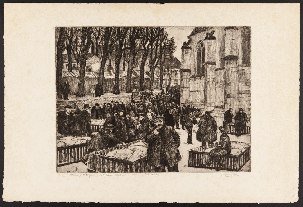 estampe Foire Saint Aignan à Orléans 1985.51.370 Photo