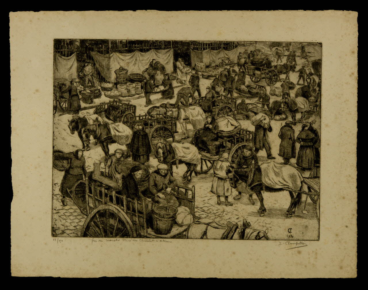 estampe fin du marché 1985.51.371 Photo