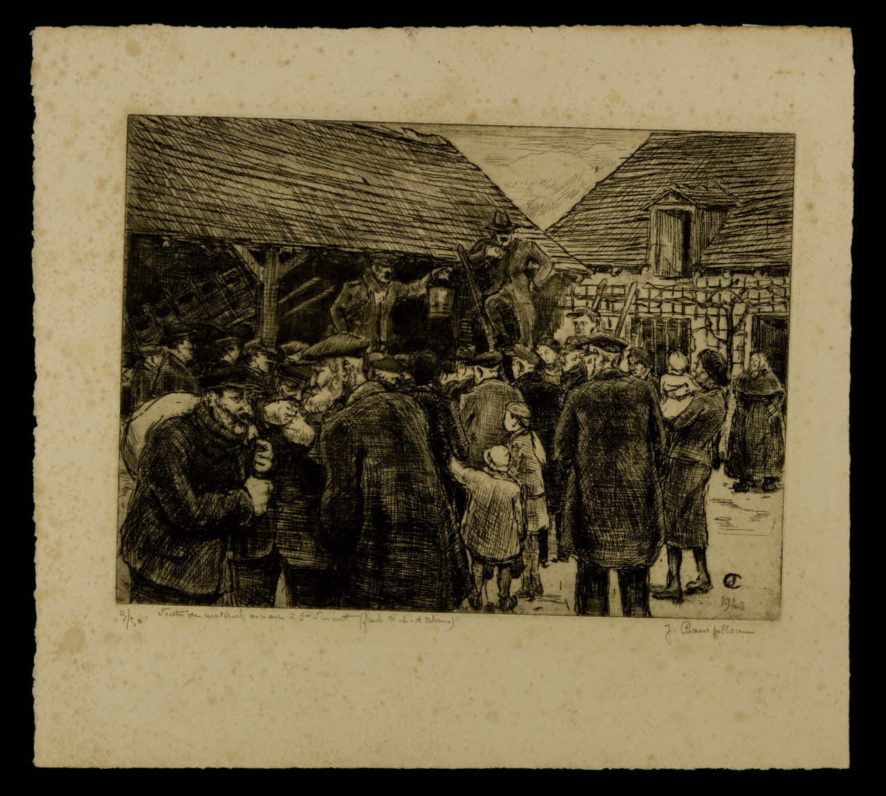 estampe Vente de matériel vinaire à St Vincent 1985.51.372 Photo