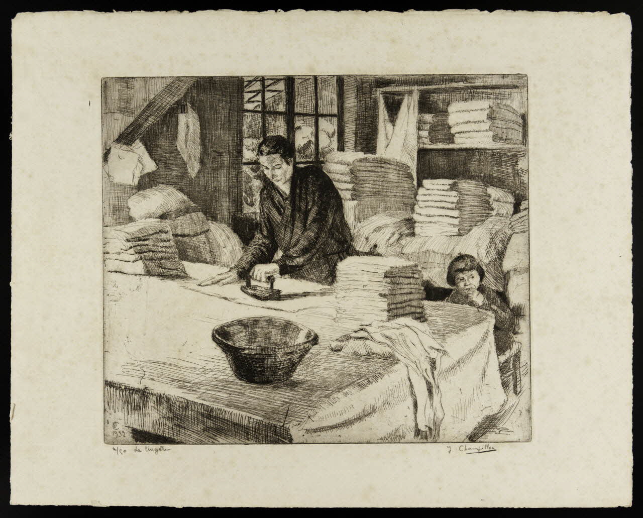 estampe La lingère 1985.51.373 Photo