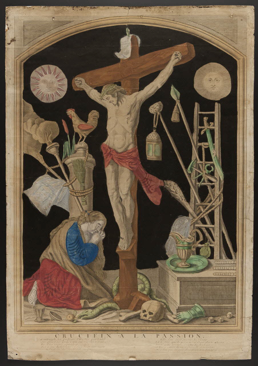 Basset, le Jeune estampe CRUCIFIX A LA PASSION. Ile-de-France, France 1720-1730 1985.51.375 Photo