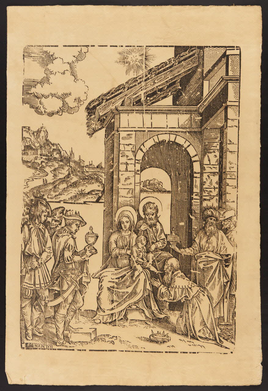 estampe L'adoration des mages 1985.51.387 Photo