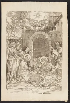 estampe L'adoration des bergers 1985.51.388 Photo