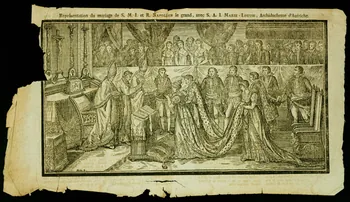 estampe Représentation du mariage de S. M. I. et R. NAPOLEON le grand, avec S.A.I. MARIE-LOUISE, Archiduchesse d'Autriche. 1985.51.390 Photo