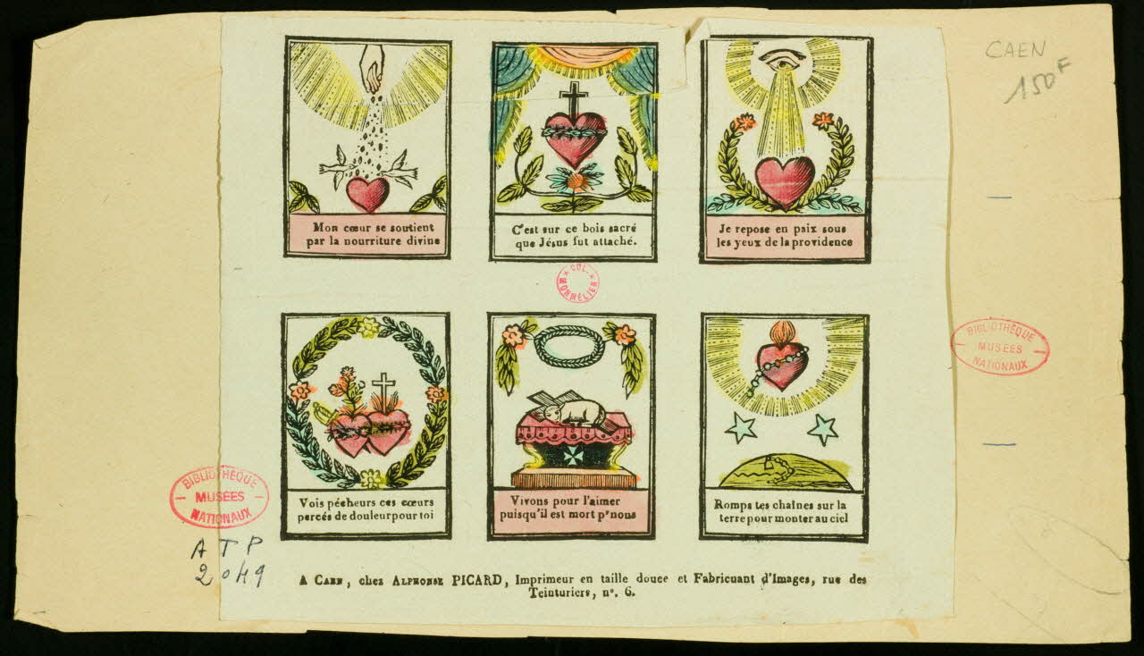 Alphonse Picard imagerie ancienne Diverses images religieuses Caen 1828-1838 1985.51.393 Photo