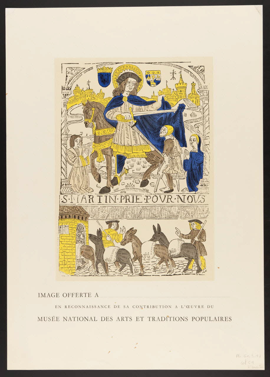 estampe S. MARTIN PRIE POUR NOUS 1985.51.434 Photo