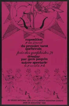 estampe exposition  du premier tarot  québècois 1978 1985.51.436  Photo