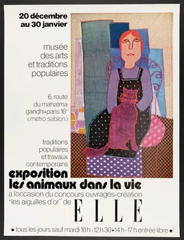 estampe musée  des arts  et traditions  populaires  exposition  les animaux dans la vie 1985.51.439 Photo