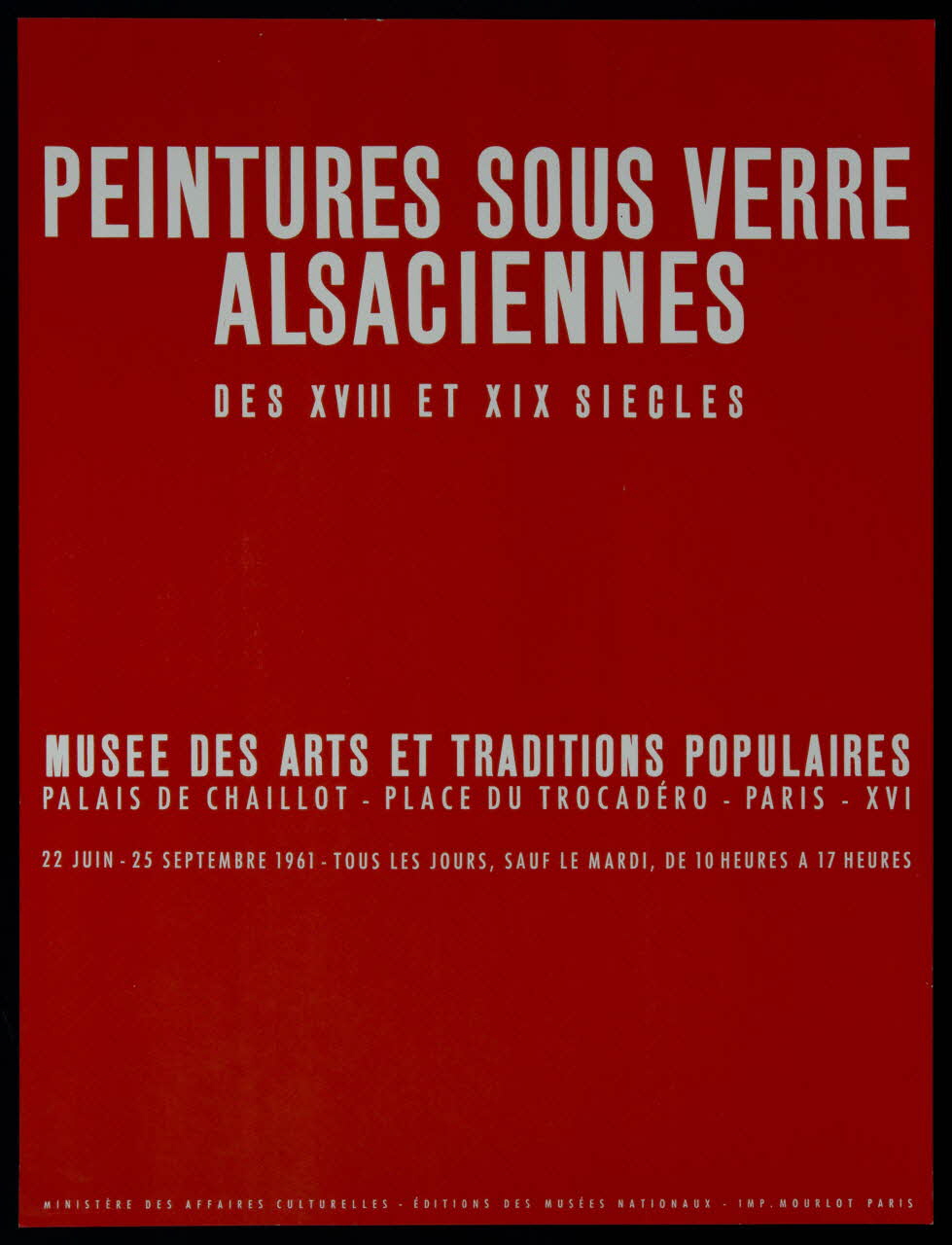 estampe PEINTURES SOUS VERRE  ALSACIENNES  DES XVIII ET XIX SIECLES 1985.51.449 Photo