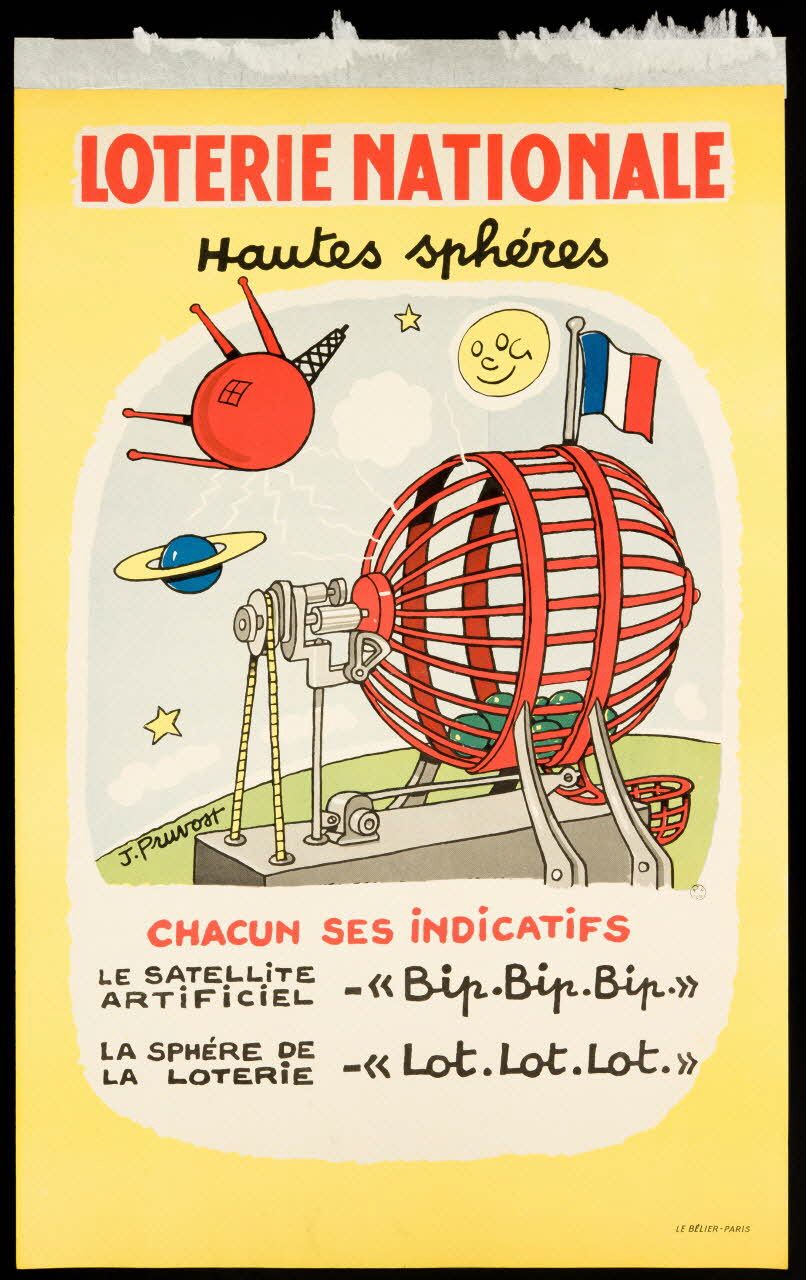 estampe LOTERIE NATIONALE  Hautes sphéres 1985.51.456 Photo