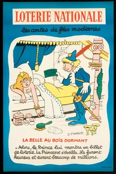 estampe LOTERIE NATIONALE  les contes de fées modernes  LA BELLE AUX BOIS DORMANT 1985.51.467 Photo