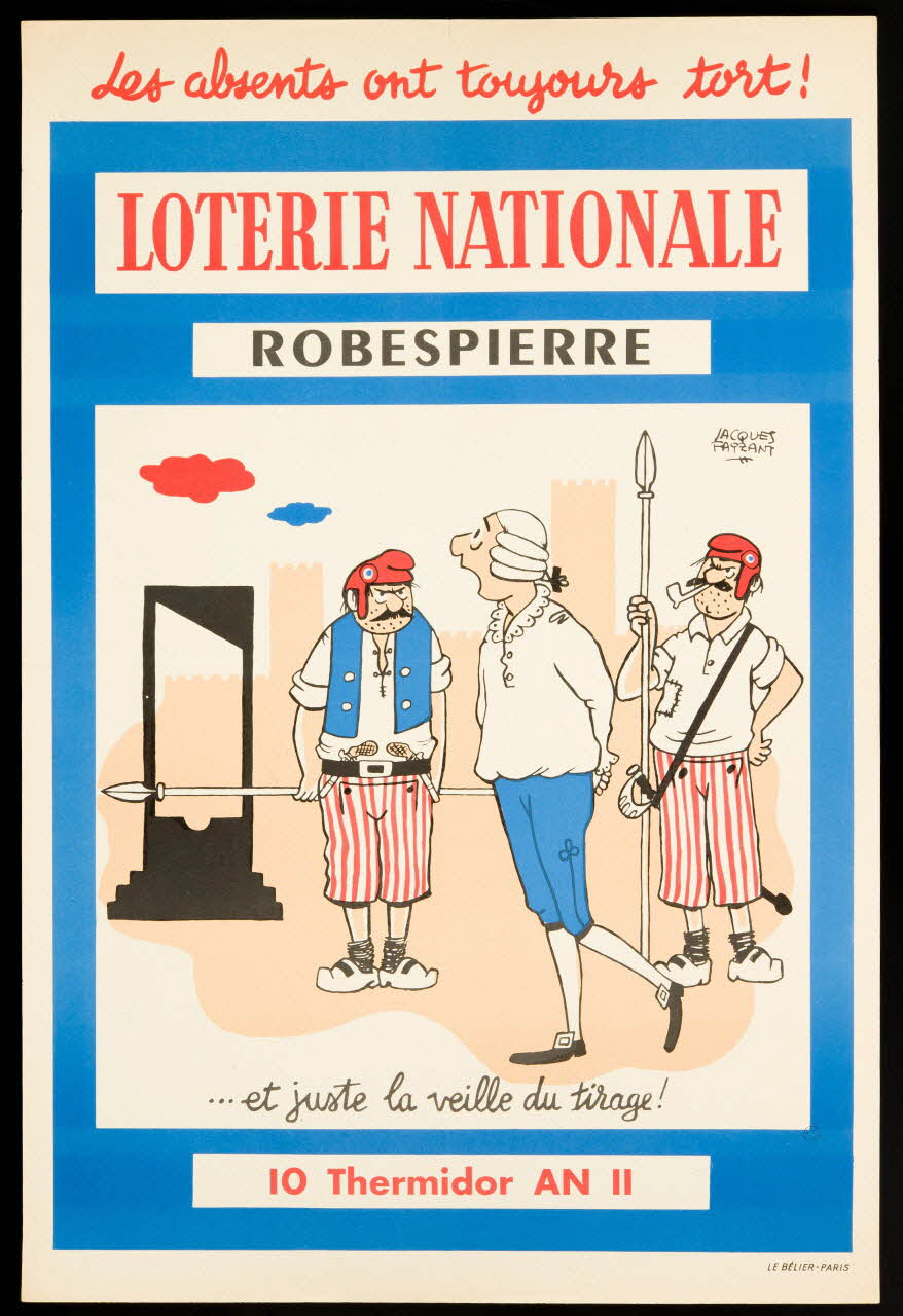 estampe LOTERIE NATIONALE  ROBESPIERRE 1985.51.468 Photo