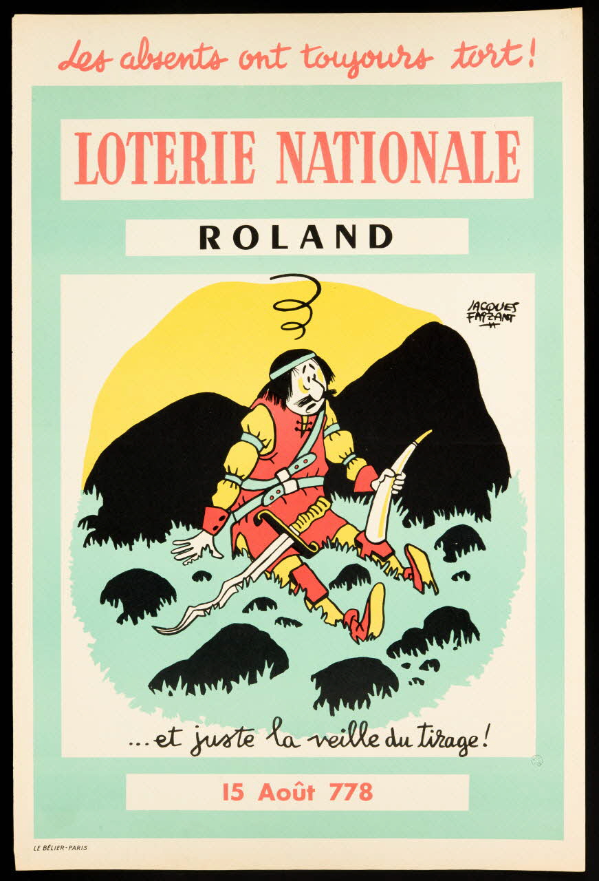 estampe LOTERIE NATIONALE  ROLAND 1985.51.470 Photo