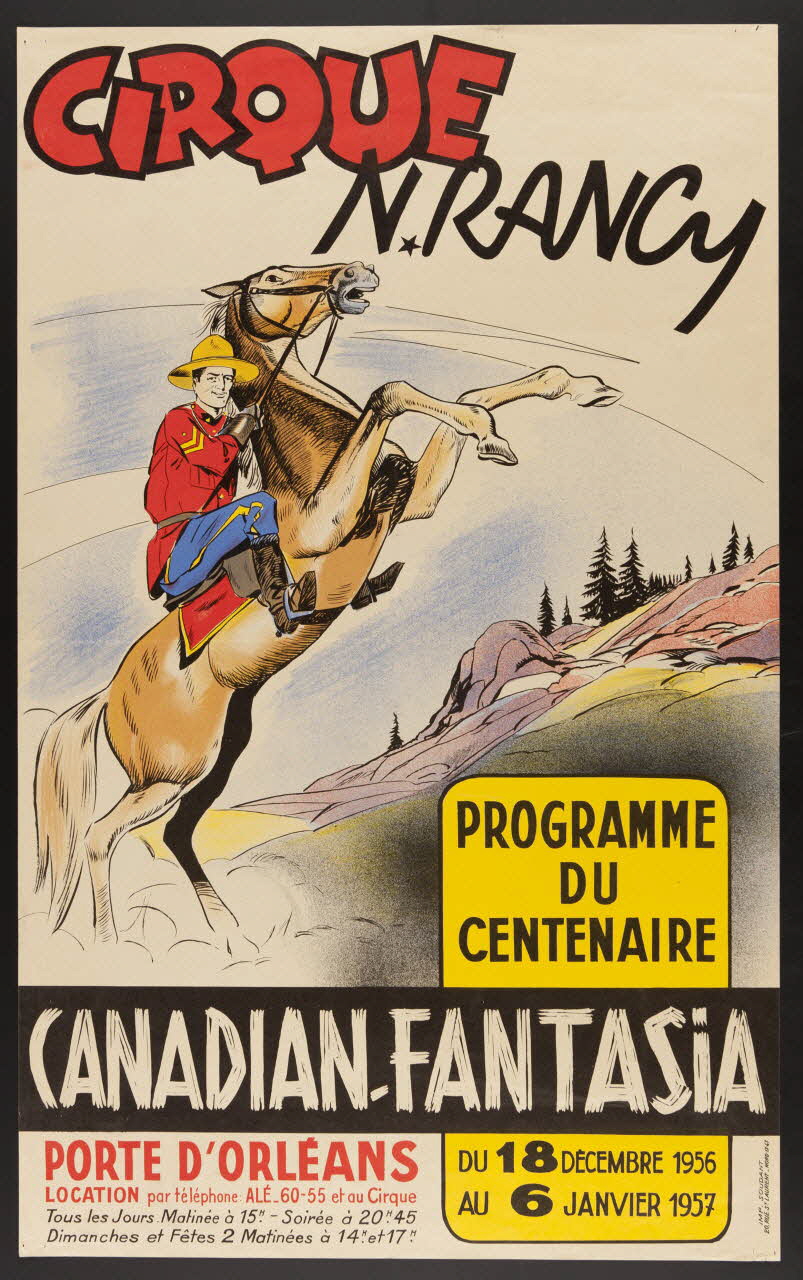 affiche CIRQUE  N. RANAY  CANADIEN FANTASIA 1956 1985.51.498 Photo