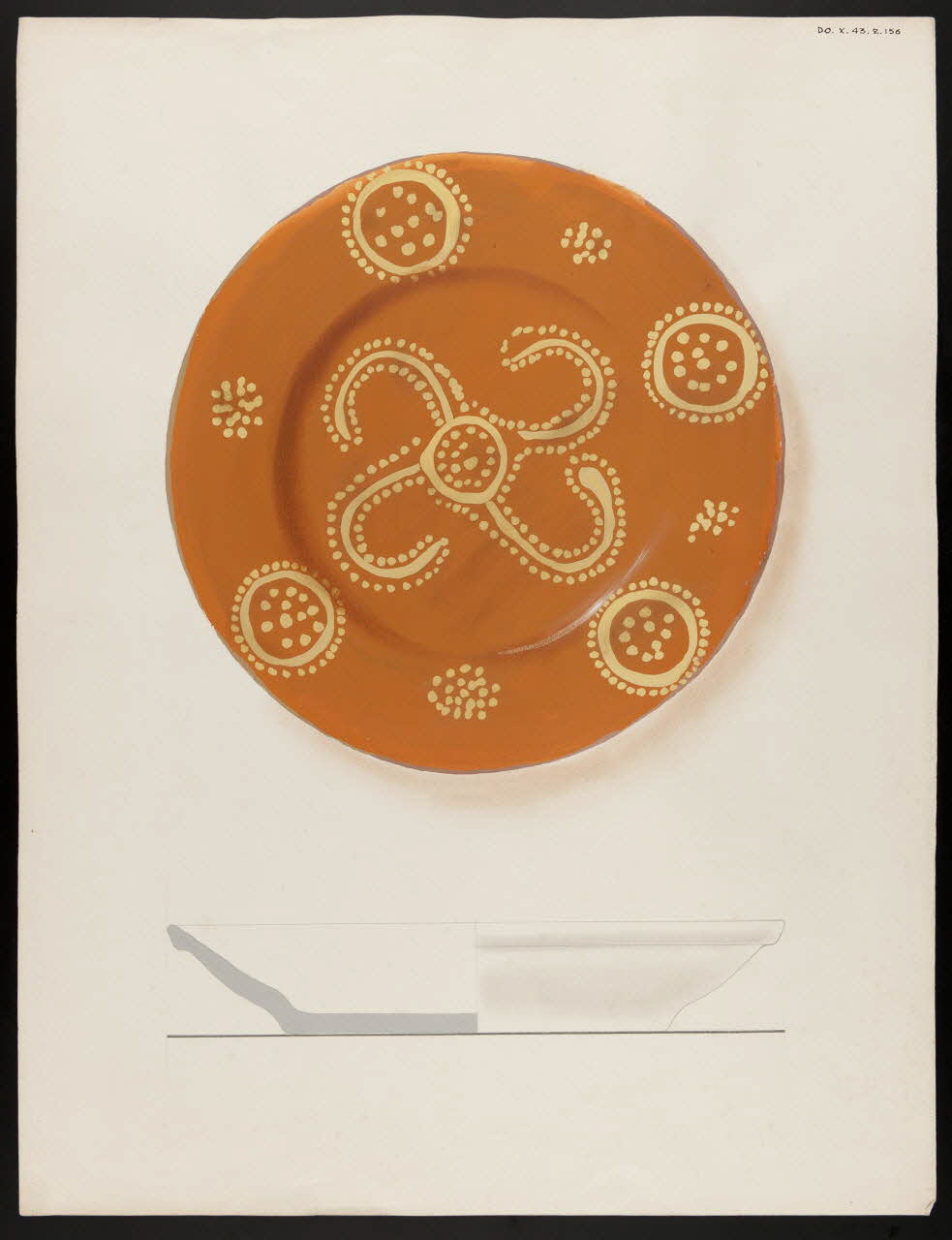 Alliot René ; Jean-Henri Gaudron dessin Plat saintongeais 1943 1985.51.5 Photo