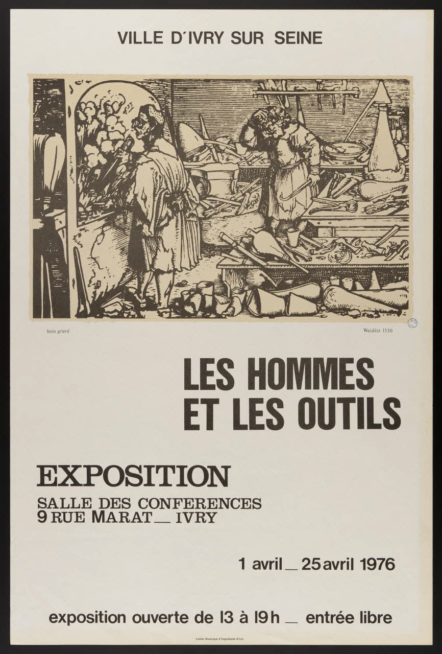 estampe LES HOMMES  ET LES OUTILS 1985.51.506 Photo