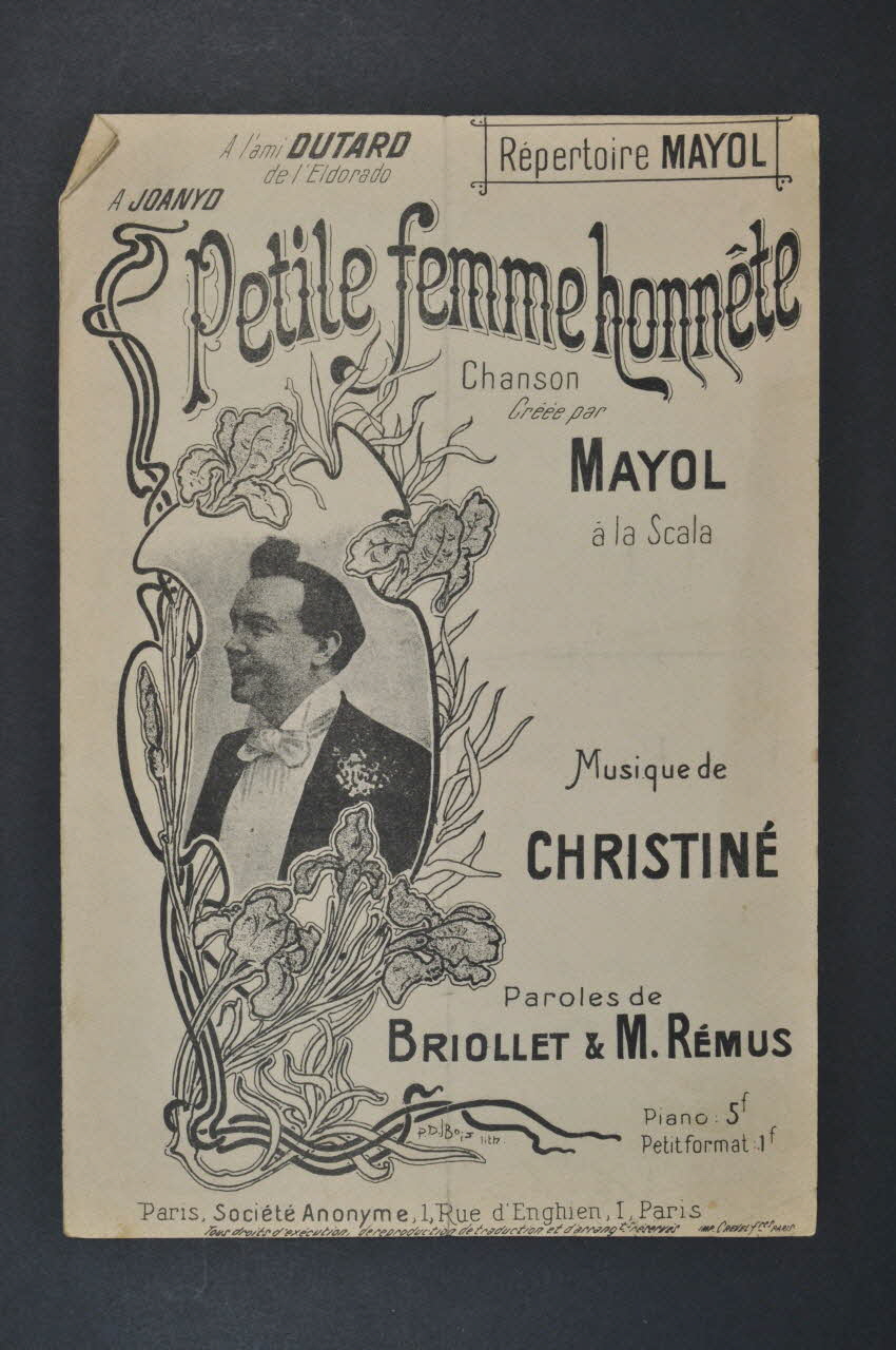 chanson petit format 1966.208.3 Photo Mucem