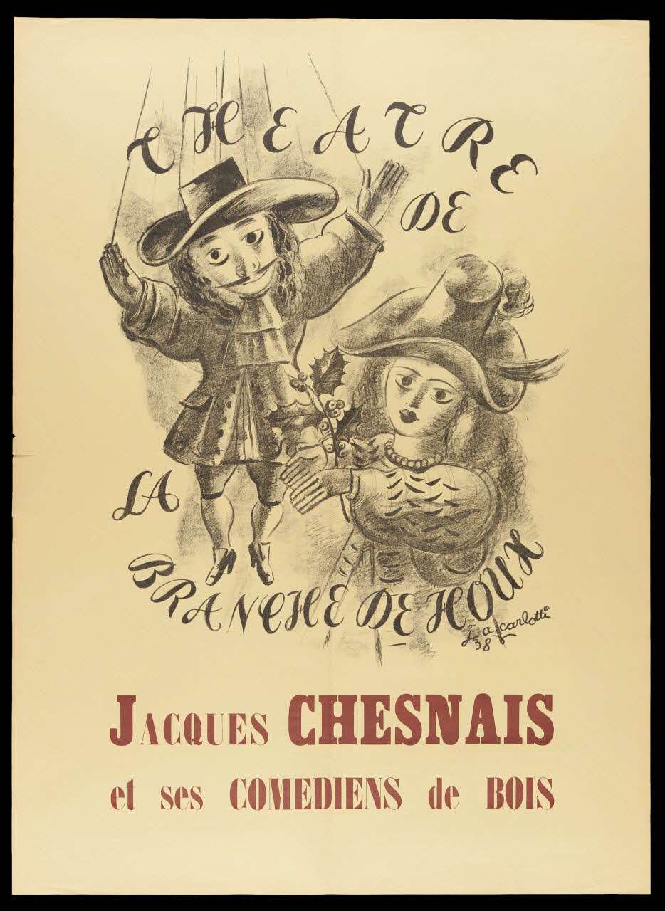 affiche JACQUES CHESNAIS  et ses COMEDIENS de BOIS 1985.51.519 Photo