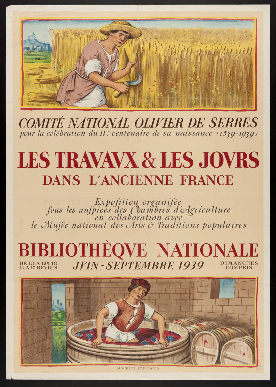 estampe LES TRAVAVX & LES JOVRS  DANS L'ANCIENNE FRANCE 1985.51.529 Photo