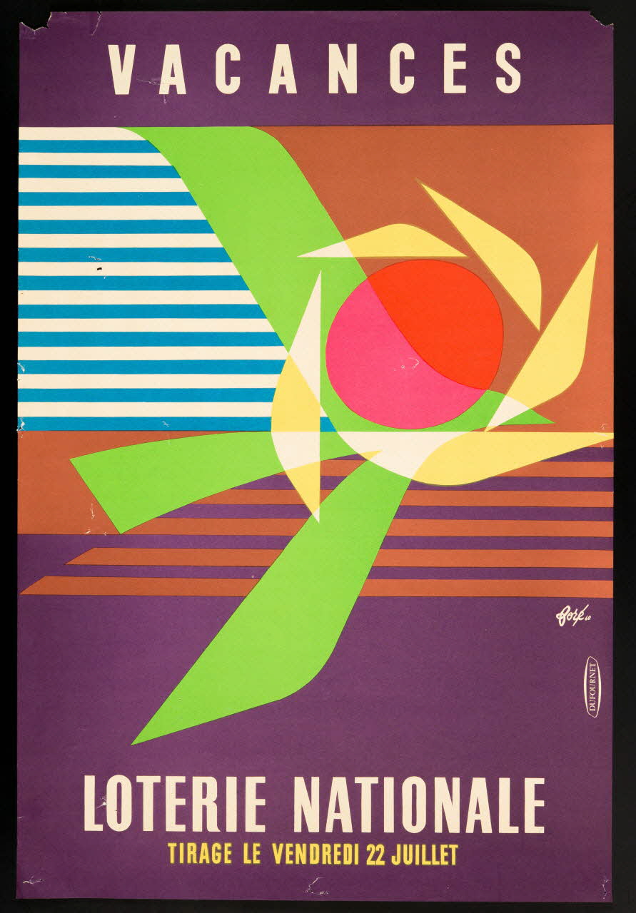 estampe VACANCES  LOTERIE NATIONALE 1985.51.586 Photo